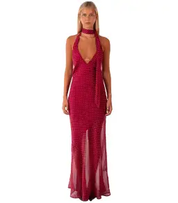 I Am Delilah Jasmine Maxi Dress Red Size AU 8  for rent on The Volte - image 1