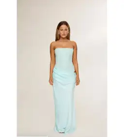 HNTR The Label Huxley Gown Aqua Size 8 for rent on The Volte - image 1