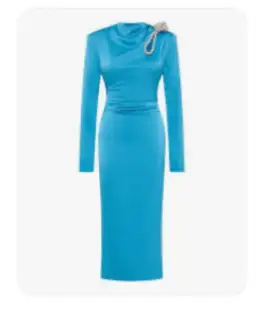 Rachel Gilbert Henrietta Midi Dress Blue Size 6 for rent on The Volte - image 1