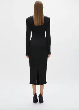 Rachel Gilbert Henrietta Midi Dress Black Size AU 12 for rent on The Volte - image 4
