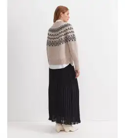 Sportscraft Sunflower Fair Isle Wool Sweater Oatmeal One Size for rent on The Volte - image 4