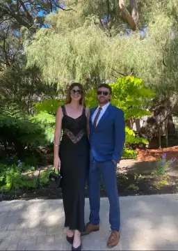 Benni Robbie Satin Robe Dress Black Size AU 14  for rent on The Volte - image 3