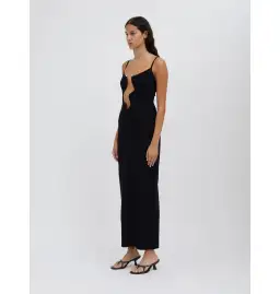 Christopher Esbar Salacia Wire Column Maxi Dress Black Size 8 for rent on The Volte - image 2