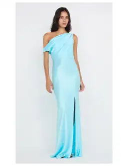 Bec and Bridge Sol Asym Maxi Dress Turquoise Size 6 for rent on The Volte - image 1