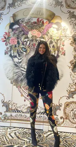 Camilla Magic In The Manuscripts Velvet Jacket with Fur Panels Black Size S/ Size AU 10 for rent on The Volte - image 6