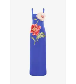 Leo Lin Adelina Maxi Dress in Lapis Size AU 8 for rent on The Volte - image 1