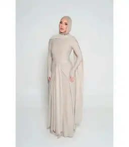 Alaía Muse Elara Maxi Dress Champagne Size S / AU 8 for rent on The Volte - image 1