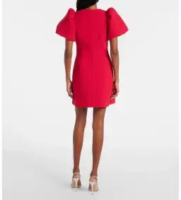 Rebecca Vallance Akari Puff Sleeve Mini Dress in Red Size AU10 for rent on The Volte - image 2