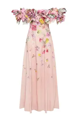 Aje Misha Maxi Dress Floral Pink Size 6 for rent on The Volte - image 7