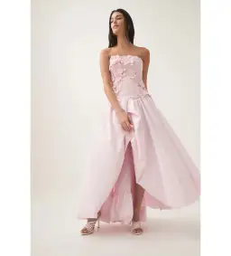 Aje Splendour Flower Gown Pastel Pink Size AU 10 for rent on The Volte - image 2