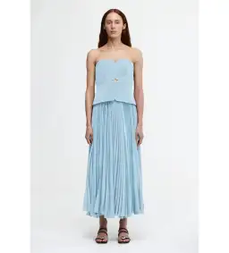 Acler Avonlea Midi Dress Celeste Blue Size AU 8 for rent on The Volte - image 1