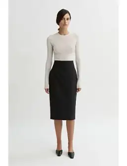 ASTRID WOOL PENCIL SKIRT