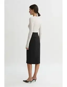 ASTRID WOOL PENCIL SKIRT