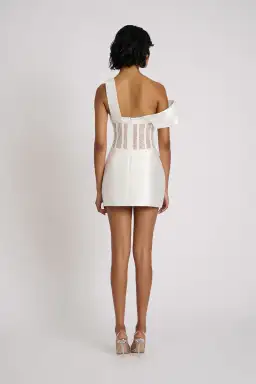 Eliya the Label Romeo Mini Dress White Size 8 for rent on The Volte - image 2