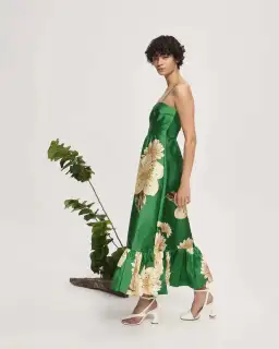 Alemais Sage Midi Dress Green Size 12