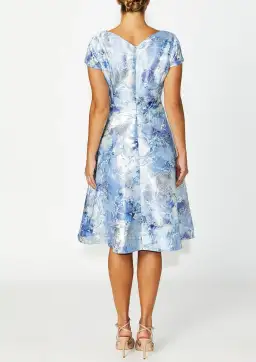 Anthea Crawford Emersyn Floral Midi Dress Powder Blue Size AU 16 for rent on The Volte - image 4