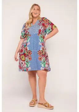 Adrift Iris Short Dress in Saleya Size L / AU 14 for rent on The Volte - image 1