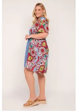 Adrift Iris Short Dress in Saleya Size L / AU 14 for rent on The Volte - image 4