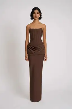 Eliya The Label Hilda Gown Brown Size 12