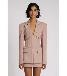 Eliya The Label Eleni Blazer Size AU 6 and Emerson Skirt Size AU 8 Pink for rent on The Volte - image 2