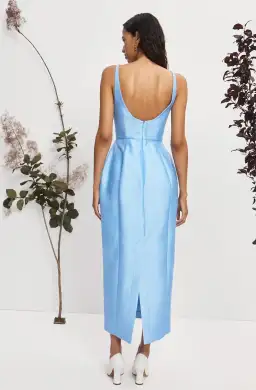 Alemais Donata Taffeta Gown Blue Print Size 8 for rent on The Volte - image 1