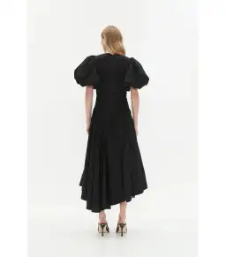 Aje Wisteria Midi Dress Black Size AU 8 for rent on The Volte - image 6