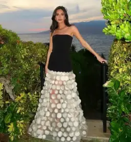 Bronx And Banco Harper Strapless Black and Beige Gown Size AU 8 for rent on The Volte - image 3