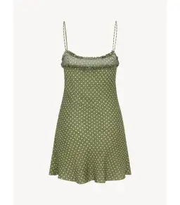 Realisation Par Eliza Mini Dress in Khaki Spot Size S / AU 8 for rent on The Volte - image 6