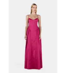 Hansen and Gretel Bellini Taffeta Gown Magenta Size AU 8