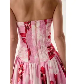 Aje Behold Maxi Dress Pink Boldly Blooming Size AU 10 for rent on The Volte - image 7