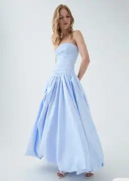 Aje Violette Bubble Hem Maxi Blue Size AU 6  for rent on The Volte - image 2