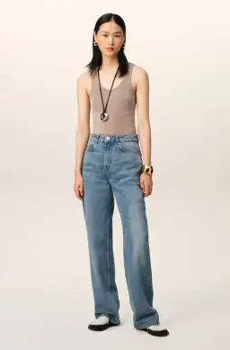 Ami Large Fit Jeans in Used Indigo Denim Size 27 / XS