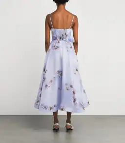 Zimmermann Hypnotic Picnic Midi Dress in Lilac Poppy Size 0 / AU 8 for rent on The Volte - image 2