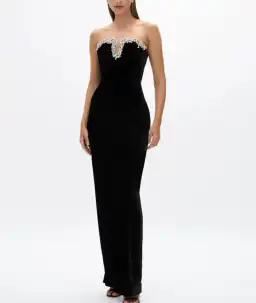 Rachel Gilbert Claudine Gown in Black Size 1/ Size AU8 for rent on The Volte - image 1