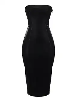 Lace Up Back Midi Dress