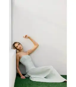 Manning Cartell Royal Debut Maxi Dress in Sage Green Size  AU 8 for rent on The Volte - image 6