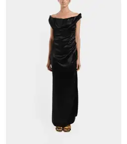 Vivienne Westwood Long Ginnie Pencil Maxi Dress Black Size AU 10 for rent on The Volte - image 1