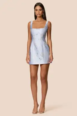 Love Nookie Claudia Mini Dress Blue Size 10 for rent on The Volte - image 1