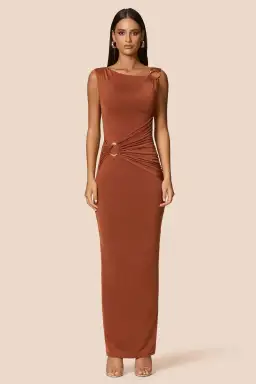 Love Nookie Kaia Maxi Dress Clay  Size 10 for rent on The Volte - image 4