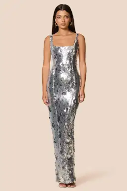 Love Nookie Seraphine Gown in Silver Size M / AU10 for rent on The Volte - image 2