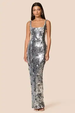 Love Nookie Seraphine Gown in Silver Size M / AU10 for rent on The Volte - image 1
