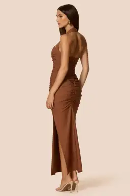 Love Nookie Zenya Maxi Dress Caramel Size 12 for rent on The Volte - image 4
