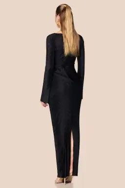 Love Nookie Mirage L/S Maxi Gown Black Size AU 8 for rent on The Volte - image 3