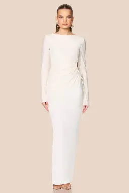 Love Nookie Mirage LS Gown Cream Size 8 for rent on The Volte - image 2