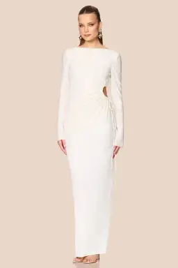 Love Nookie Mirage LS Gown Cream Size 8 for rent on The Volte - image 4