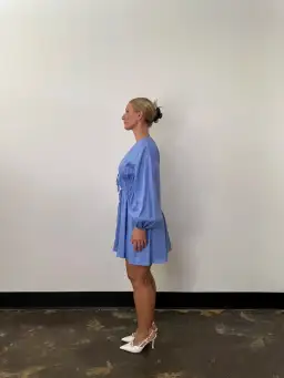 Pasduchas Vera Mini Dress Blue  Size 12 for rent on The Volte - image 2