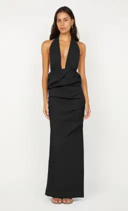 Bec & Bridge Priscilla Bubble Maxi Black Size AU 10