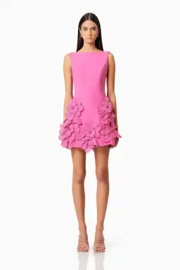 Elliatt Janelle Mini Dress in Pink Size AU 14 