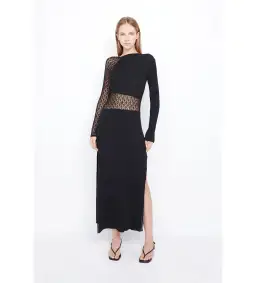 Bec and Bridge Chantelle Long Sleeve Dress in Black Size M / AU 10 