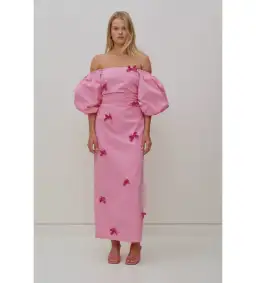 The Wolf Gang Amar Midi Dress in Candy Size M / AU 10 for rent on The Volte - image 1